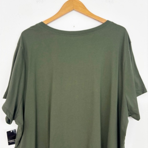 Torrid Olive Green “It’s Fall Y’all” Cotton Short Sleeves Round Neck Tee Size 5 - Picture 9 of 14